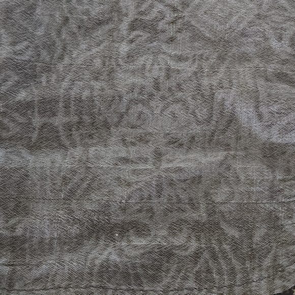 Laura Scott Gray Ombré Patterned Women's XL Top Metal Studs Tie Front - Picture 7 of 13